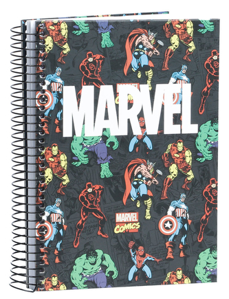 Poznámkový blok v kroužkové vazbě Marvel: Brawl (16,5 x 21 cm)