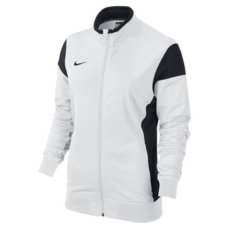 W'S ACADEMY14 SDLN  KNIT JKT, 10 | FOOTBALL/SOCCER | WOMENS | JACKET | WHITE/BLACK/BLACK | XL