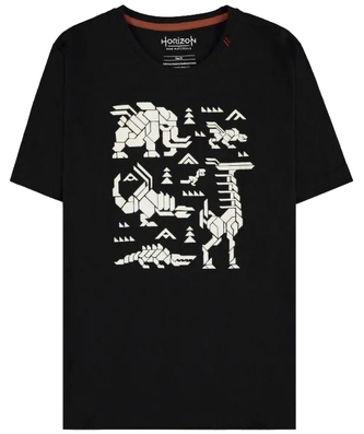 Pánské tričko Playstation|Horizon Forbidden West (XL) černá bavlna