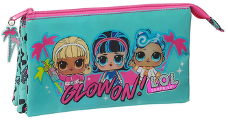 Trojitý penál na tužky L.O.L. Surprise: Spring Fling (22 x 12 x 3 cm)