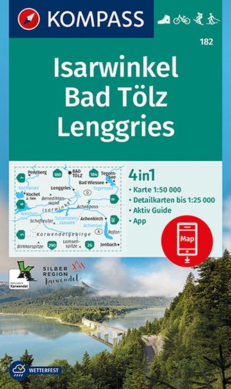 KOMPASS Wanderkarte Isarwinkel, Bad Tölz, Lenggries 1:50 000