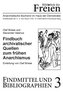 Findbuch archivalischer Quellen zum frühen Anarchismus