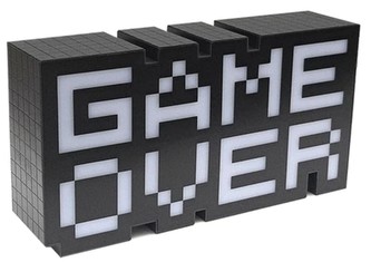 Stolní - nástěnná dekorativní lampa Game Over: (30 X 10 cm)