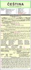 ČEŠTINA souhrn gramatiky