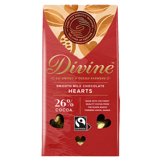 Mléčná čokoládová srdíčka 26% 80g