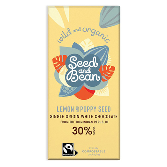 BIO bílá mléčná čokoláda s mákem a citrusovým olejem 30% 85g*