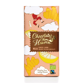 BIO mléčná čokoláda se zázvorem a citronem 37% 100g*