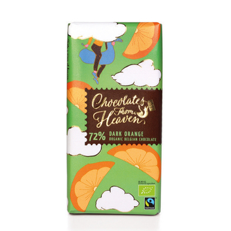 BIO hořká čokoláda s pomerančem 72% 100g*