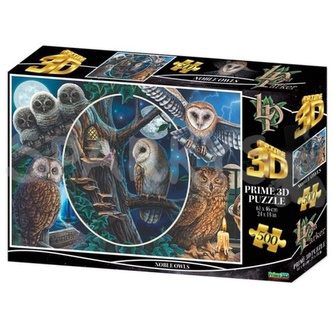 Puzzle 3D Vznešené sovy 500  dílků