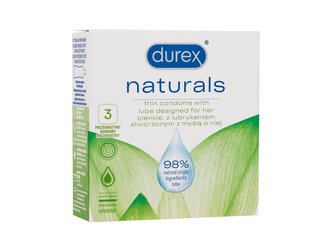 Durex Kondomy Naturals Varianta 3 ks unisex