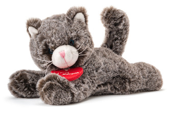 Lumpin Kočička Chicky tmavě šedá 20 cm