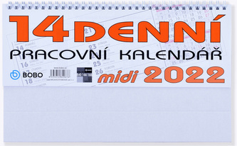 Pracovní midi 14denní 2022 - stolní kalendář