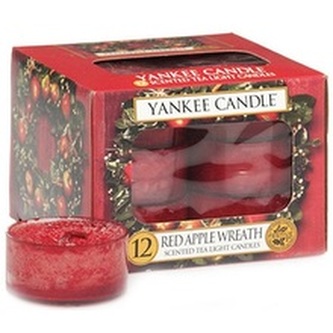Yankee Candle Aromatické čajové svíčky Red Apple Wreath 12 x 9,8 g unisex