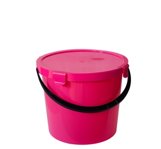 Vědro s víkem 10l červená