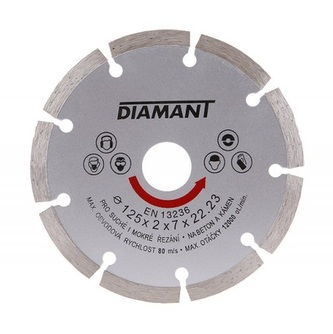 kotouč diamantový 125 segmentový