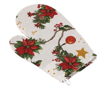 Kuchyňská chňapka - vánoční zvonečky - chňapka 28x18 cm