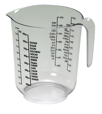 Odměrka, 14x11,5 cm, 1 l, plast