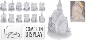 Domeček vánoční 9,5x6,5cm svítící