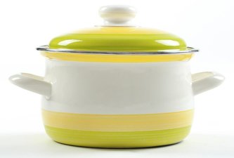 Hrnec smalt 6,1 l Belis ART COUNTRYSIDE s poklicí 25,5 cm