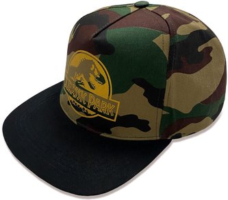 Čepice - kšiltovka snapback Jurassic Park|Jurský Park: Gold Logo Camo (nastavitelná)