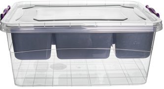 Box 20 l multi obdélník+vyjímatelný vklad s přihrádkami