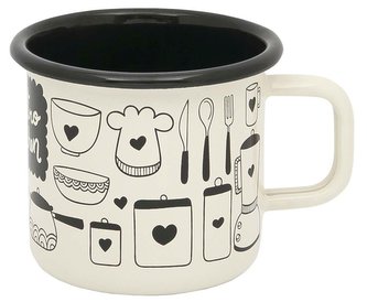 Hrnek smalt 0,37 l dekor Retro Kitchen