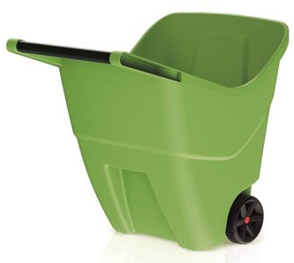 Vozík zahradní LoadGo II 71,5x79x57 cm / 85 l olivový plast