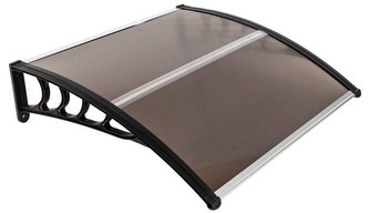 Stříška vchodová 100x150 cm hnědá