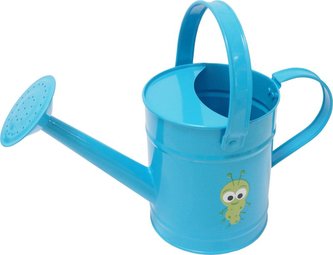 Konvička dětská zahradní kovová 1,6 l modrá