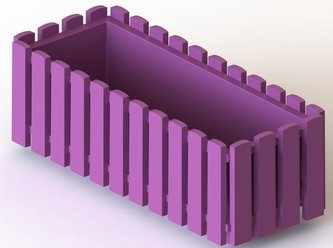 Truhlík 75 cm fialový Fency