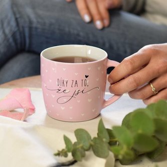 Hrnek 'DÍKY ZA TO, ŽE JSI' 300 ml
