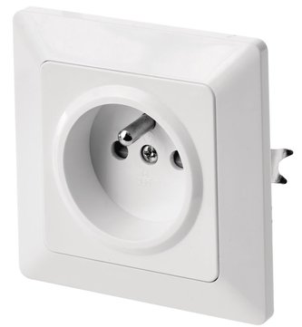Zásuvka jednonásobná bílá