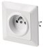 Zásuvka jednonásobná bílá