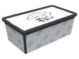 Box úložný CUTE SKY 5 l/19x33,5x11,5 cm s víkem