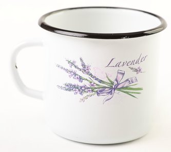 Hrnek 250 ml smalt levandule