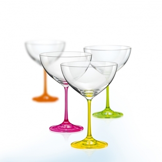 Sklenice 340 ml COCTAIL NEON 4 ks