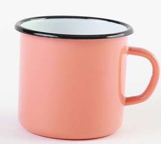 Hrnek smalt 250 ml meruňkový