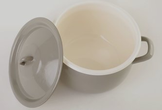Hrnec 4,8 l smalt s poklicí Olymp Elegant šedý 22,5 cm