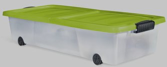 Box s kolečky 80x40x17 cm, mix barev