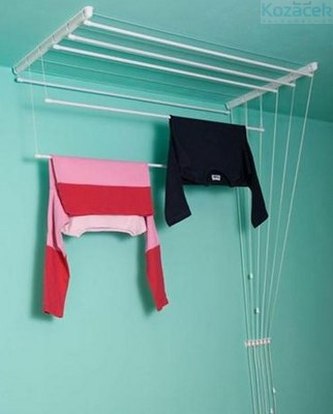 Sušák Ideál 140 cm stropní 6 tyčí