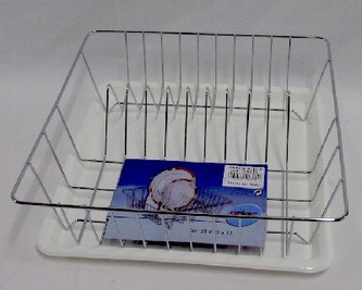 Odkapávač na nádobí chrom Berlin s podnosem