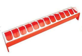 Krmítko pro drůbež 75 cm plast se zasouvací mřížkou