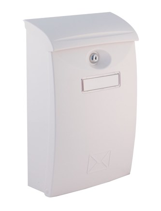Schránka poštovní plast 24x34,5x10,5 cm bílá