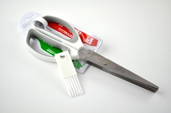 Nůžky na bylinky 5 břitů + čistítko