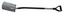 Rýč Ergonomic rovný zahradní 1250 mm, 2100 g