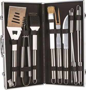 Náčiní grilovací 10 ks nerez v kufříku