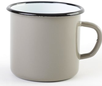 Hrnek smalt 0,25 l šedý