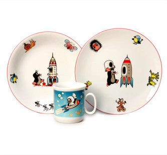 Sada dětská 3 díly KRTEČEK A RAKETKA