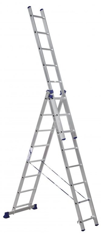 Žebřík výsuvný 3x8 příček (výška 2,13 / 3,1 / 5,06 m)