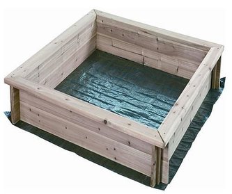 Pískoviště dětské dřevěné 120x120x20cm